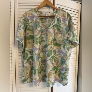 The Mint Top Green and White Textured Women’s